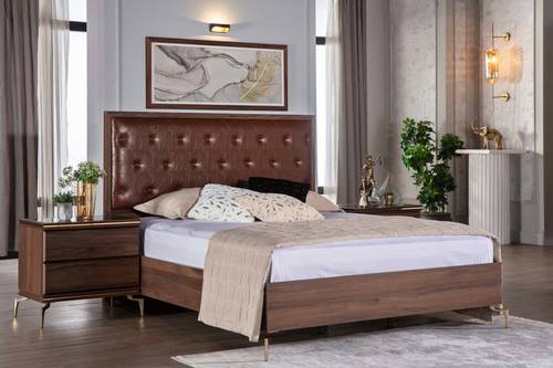 Montego Walnut Nightstand by Bellona