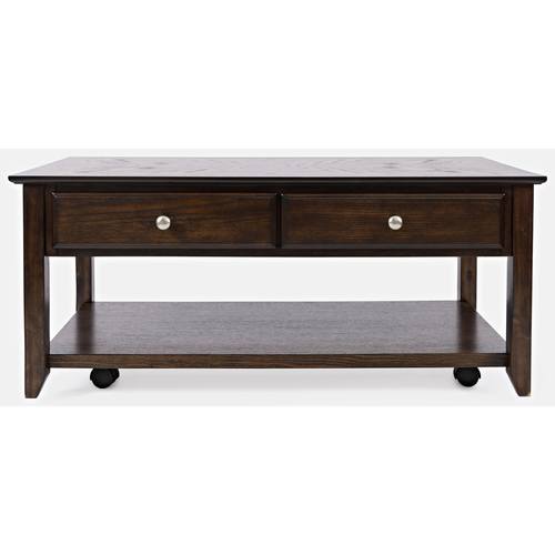 Espresso Brown Wood Cocktail Table by Jofran Furniture