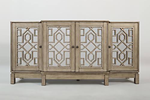 Casa Bella 70 Inch Mirrored Console w/4 Doors by Jofran Furniture
