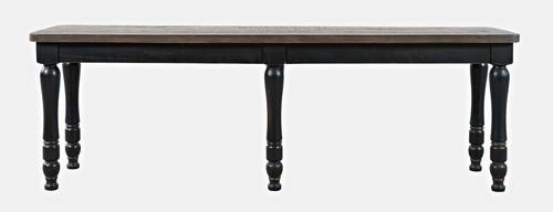 Madison County Vintage Black Dining Bench by Jofran
