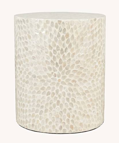 Global Archive Natural Small Capiz Accent Table - Thumbnail 4