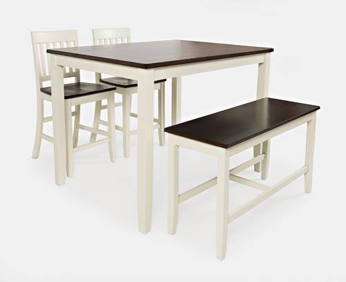 Decatur Lane White 4 Pack Counter Height Dining Set by Jofran Furniture