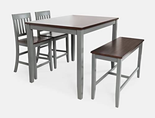 Decatur Lane Grey 4 Pack Counter Height Dining Set by Jofran Furniture