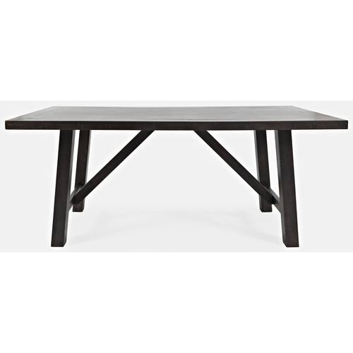 American Rustics Brown Wood Trestle Dining Table by Jofran Furniture