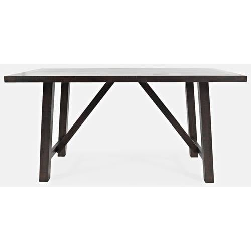 American Rustics Brown Wood Trestle Counter Table by Jofran Furniture
