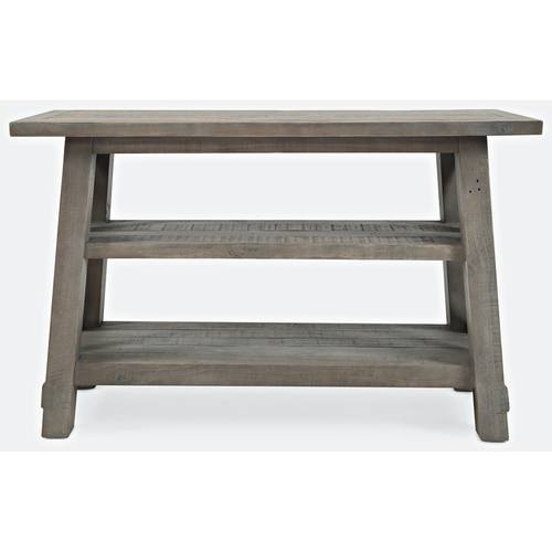 Outer Banks Grey Wood Sofa Table w/2 Shelves by Jofran Furniture