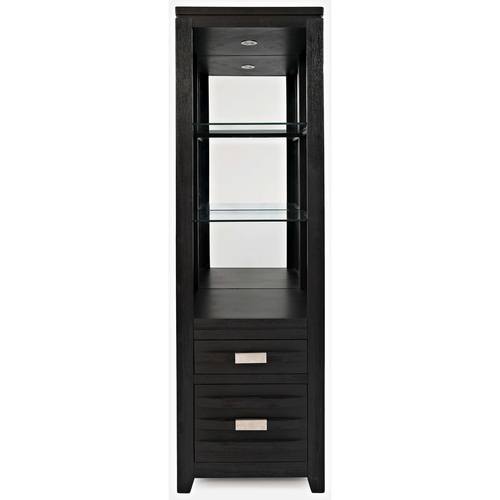 Altamonte Dark Charcoal Pier w/Mirror & Lights by Jofran