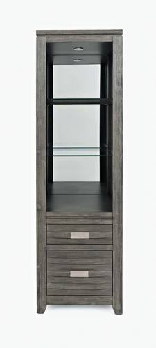 Altamonte Brushed Grey Pier w/Mirror & Lights by Jofran