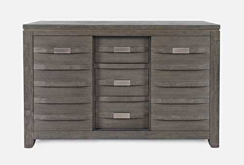 Altamonte 54 Inch Grey Server w/3 Drawers & Sliding Door by Jofran Furniture
