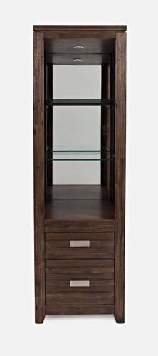 Altamonte Brushed Walnut Pier w/Mirror & Lights by Jofran
