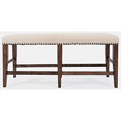 Fairview Brown Backless Counter Bench by Jofran Furniture