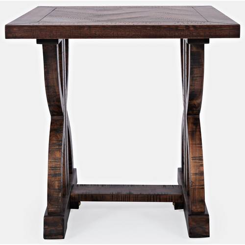 Fairview Dark Brown Wood End Table by Jofran Furniture