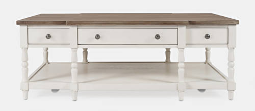 Grafton White Farms 3 Drawer Coffee Table by Jofran Furniture