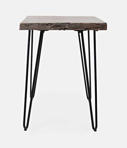 Nature's Edge Brushed Grey Chairside Table by Jofran Furniture