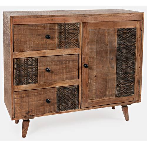 Urban Village 1 Door Accent Chest w/3 Drawer by Jofran Furniture