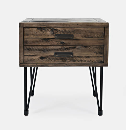 Blackstone 2 Drawer End Table by Jofran Furniture