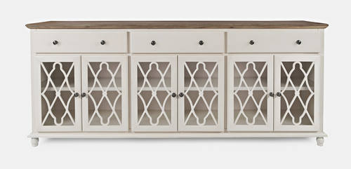 Aurora Hills White Bisque 6 Door Accent Chest-B by Jofran Furniture