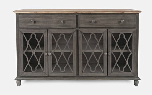 Aurora Hills Grey Bisque 4 Door Accent Chest-B by Jofran Furniture