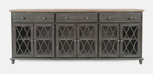 Aurora Hills Grey Bisque 6 Door Accent Chest-B by Jofran Furniture