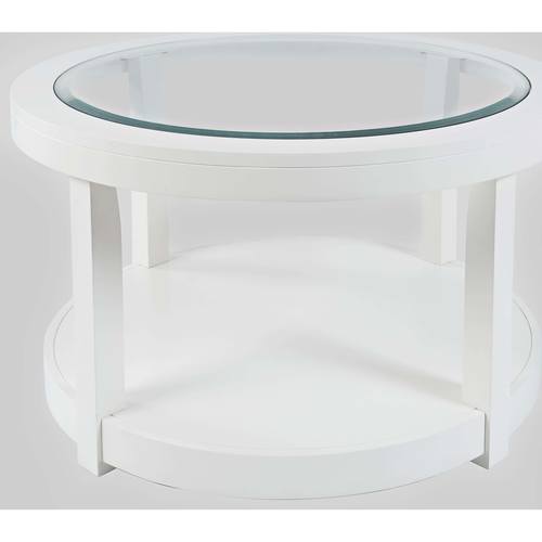 Urban Icon White Round Coffee Table by Jofran