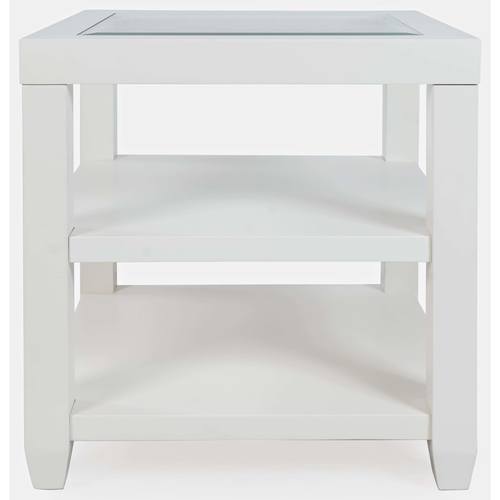 Urban Icon White End Table by Jofran