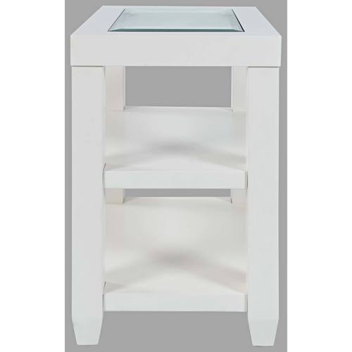 Urban Icon White Chairside Table by Jofran