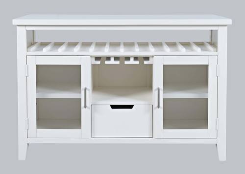 Urban Icon White Server w/Bottle & Stem Storage by Jofran