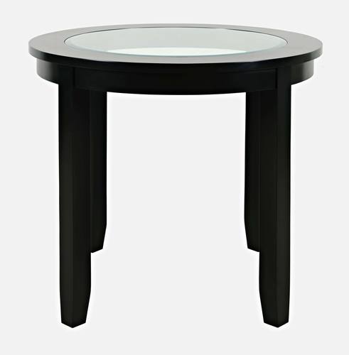 thumbnail image 2 of Modern Chrome Bar Table With Glass Top - Contemporary Bistro Style For Kitchen & Dining 2 of 4