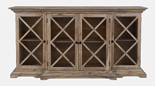Carrington Bisque Four Door 70 Inch Breakfront Cabinet by Jofran