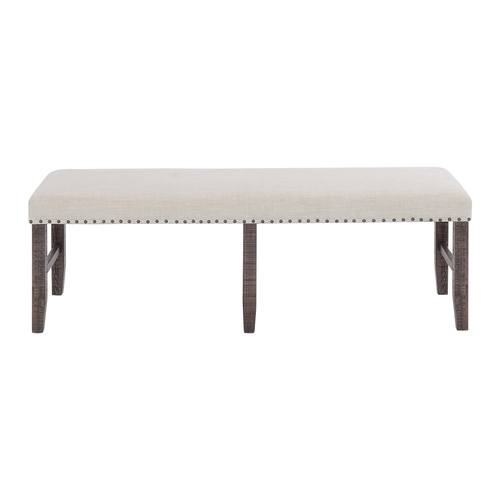Willow Creek Chocolate Brown Upholstery Dining Bench by Jofran