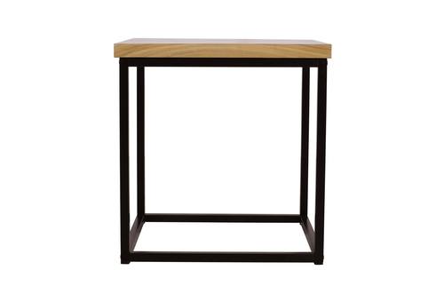 Ames Square Natural/Black End Table by Jofran