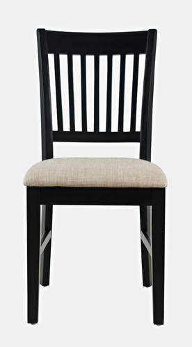 Craftsman Antique Black Upholstery Desk Chair by Jofran