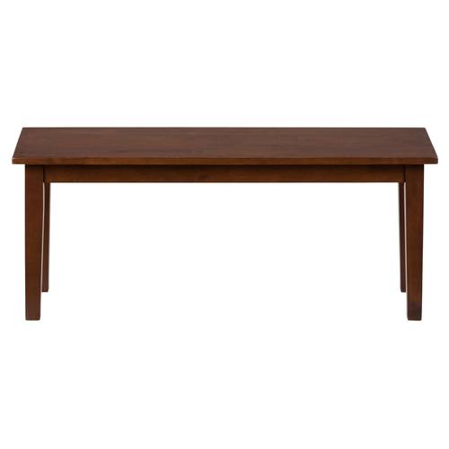 Simplicity Dark Brown Wooden Dining Room Table Bench by Jofran Furniture