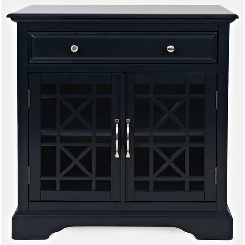 Craftsman 32 Inch Navy Blue Accent Chest by Jofran Furniture