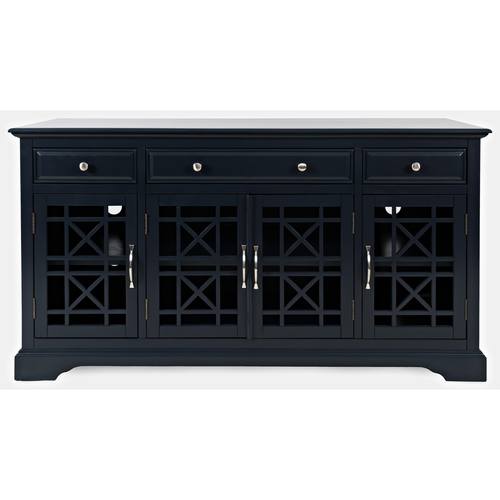 Craftsman 60 Inch Navy Blue Media Unit by Jofran Furniture