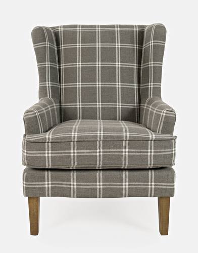 Lacroix Grey Fabric Accent Chair by Jofran Furniture