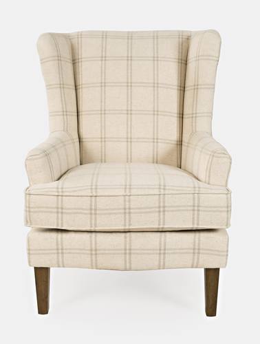 Lacroix Parchment Fabric Accent Chair by Jofran Furniture