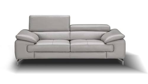 Liam Premium Gray Leather Sofa by J&M Furniture