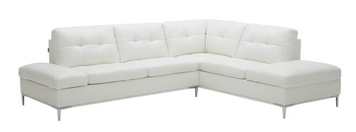 Leonardo White Sectional Sofa w/Storage by J&M Furniture