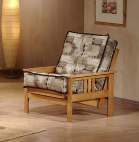 Wood futon chair new arrivals