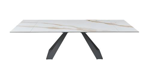 Swan Ceramic Top Extensions Dining Table by J&M Furniture