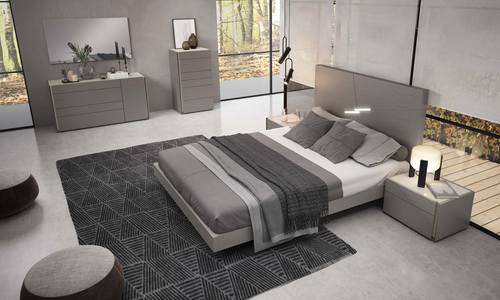 Faro Premium Gray Queen Bedroom Set by J&M Furniture
