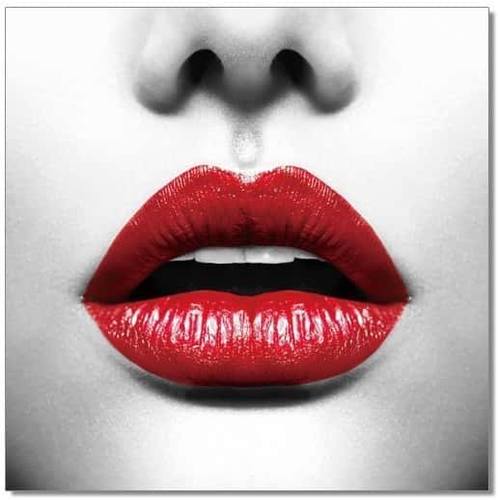Premium Acrylic Wall Art Red Lips - SB61116 by J&M Furniture