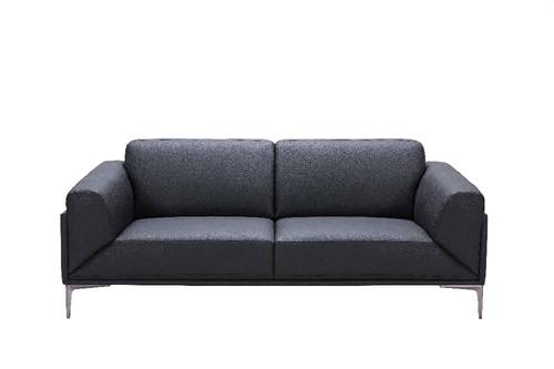 Knight Black Leather Sofa by J&M Furniture