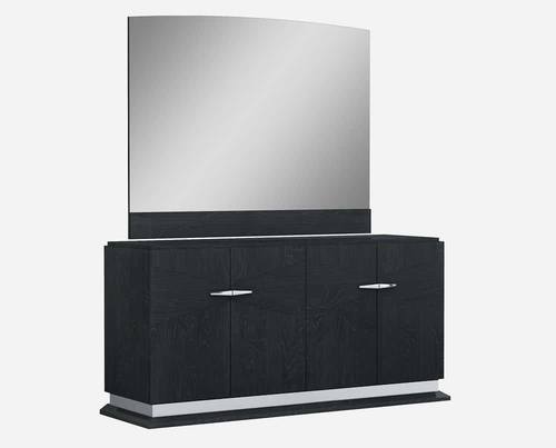 Valentina Modern Gray Buffet Mirror by J&M Furniture