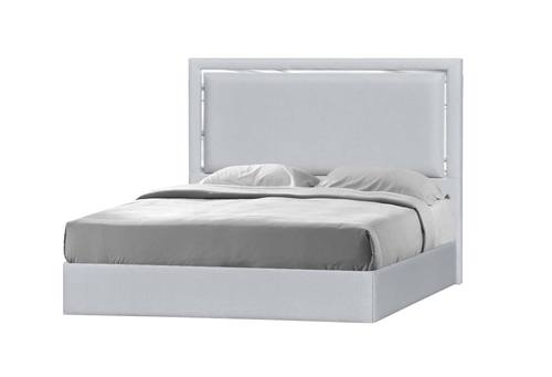 Monet Silver Gray Platform Bed by J&M Furniture