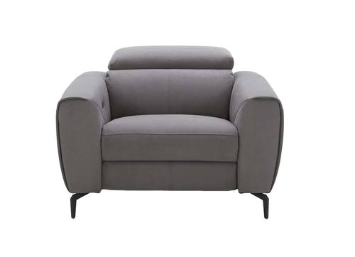 Lorenzo Motion Gray Fabric Chair by J&M Furniture