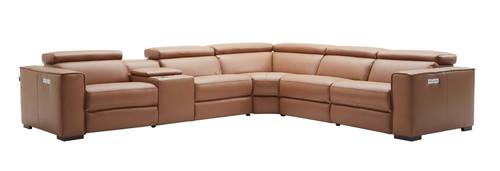 Picasso 6 Pcs Motion Sectional Caramel by J&M Furniture