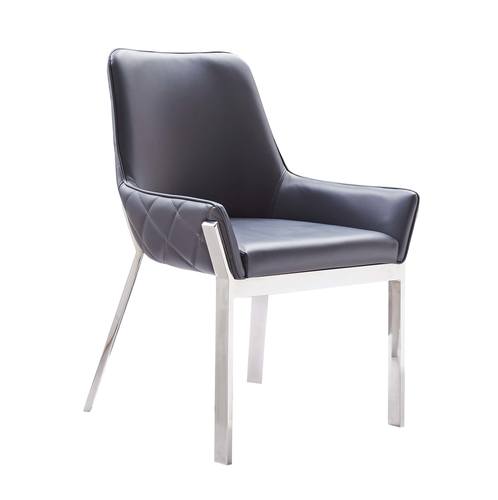 Miami Dining Chair in Gray (Set of 2) by J&M Furniture