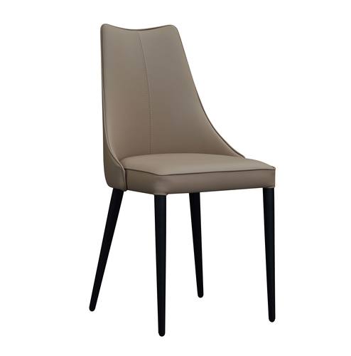 Bosa Dining Chair in Tan w/Black Legs (Set of 2) by J&M Furniture